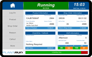 Tablet Homescreen Leveraging OEE Insights to the Fullest