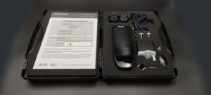 VFG in carry case with accessories Mecmesin pioneers the world’s ultimate digital force gauge
