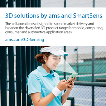 ams and SmartSens partner on 3D and NIR sensors