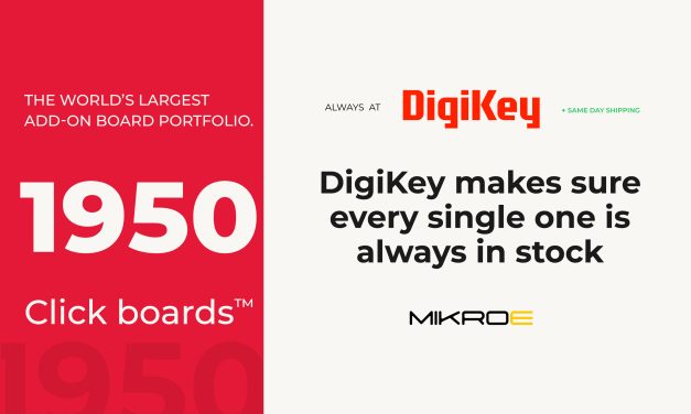MIKROE’s entire portfolio of Click boards now in stock at DigiKey