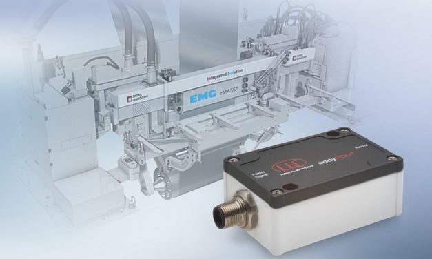 Eddy current system measures strip vibration in hot-dip coating systems