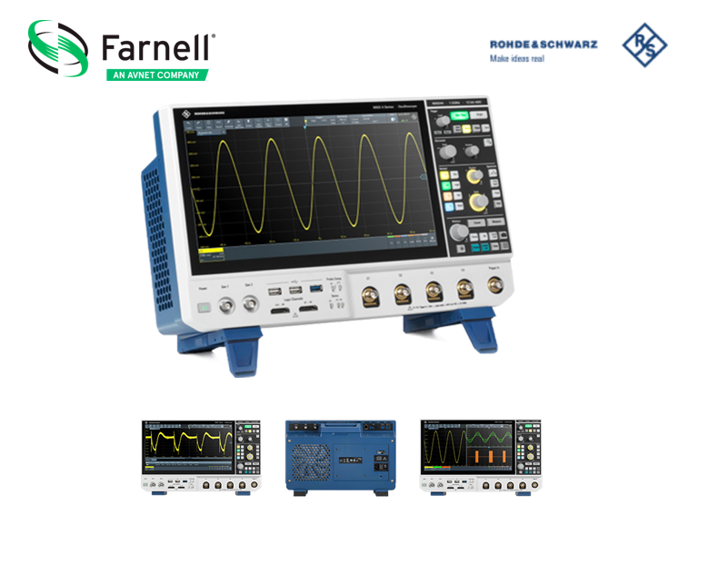 Farnell now shipping next generation R&S MXO 4 Series Oscilloscopes from Rohde & Schwarz