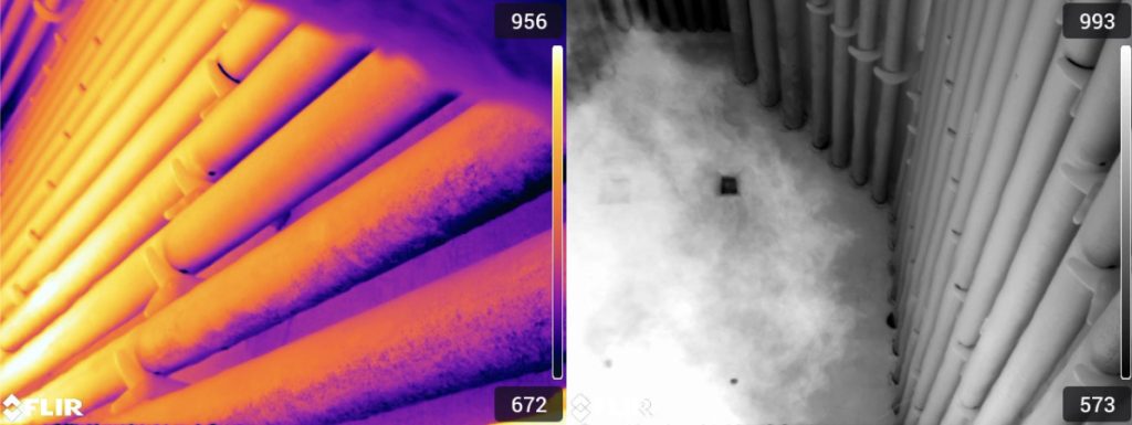 Infrared furnace inspections