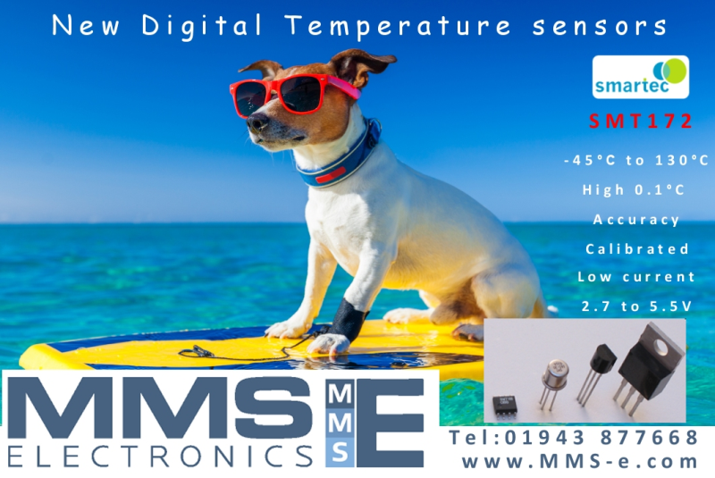 New 0.1ºC Accurate 3V/5V digital temperature sensor