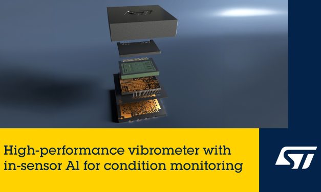 STMicroelectronics’ new high-performance vibration sensor with in-sensor AI