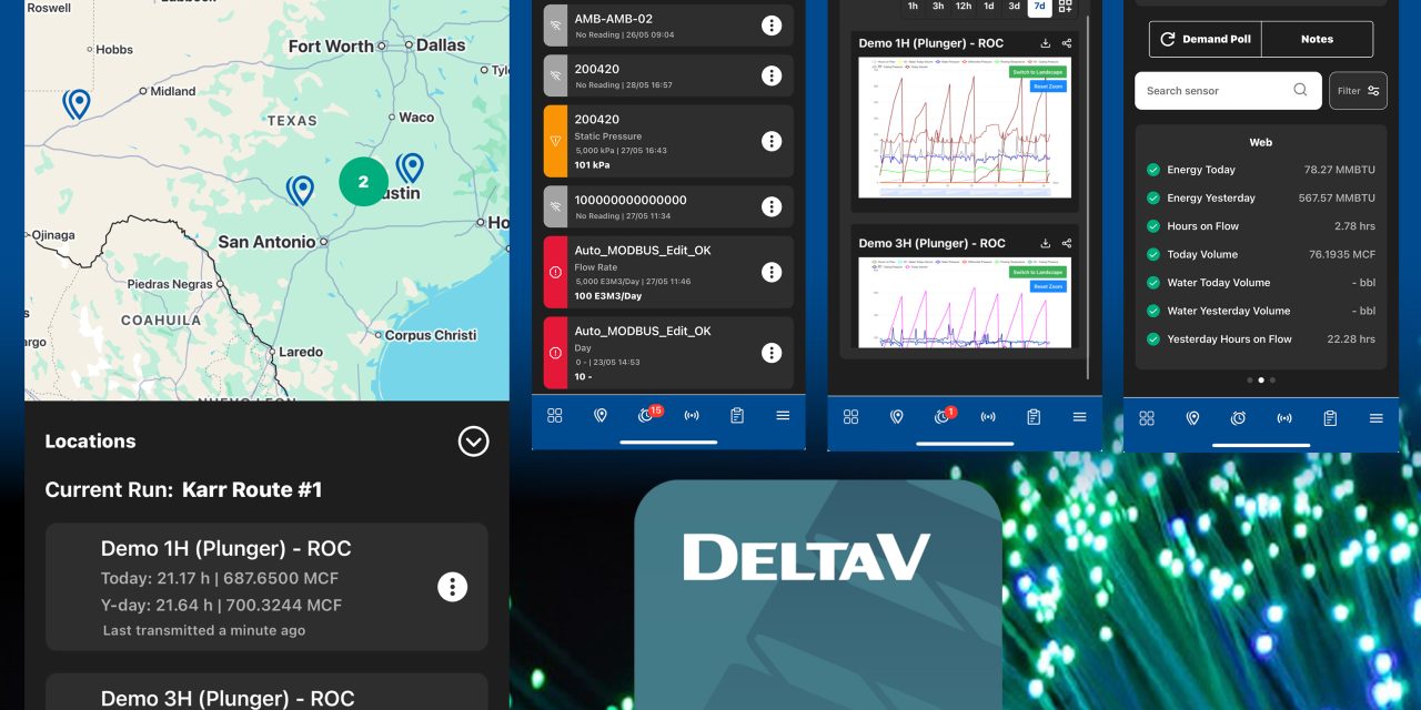 Redesigned mobile app for Emerson’s SCADA in the Cloud drives more efficient, optimised operations
