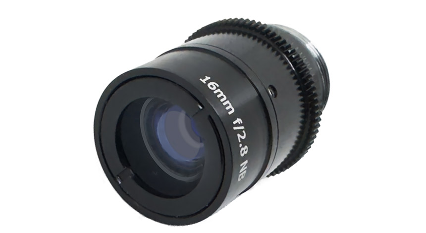 Non browning lens for 2/3-inch format sensors