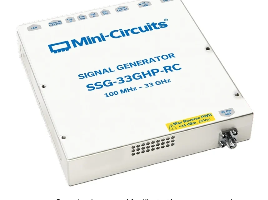 Mini-Circuits introduces 33 GHz Signal Generator with low phase noise and high output power