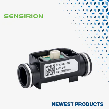 Mouser now shipping new Sensirion SFM3505 high-performance digital mass flow meters