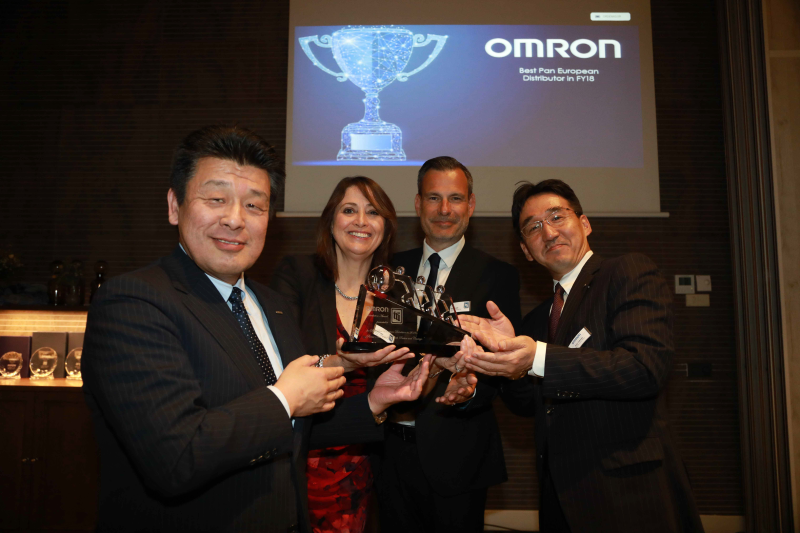TTI named best pan-European distributor 2018 by Omron