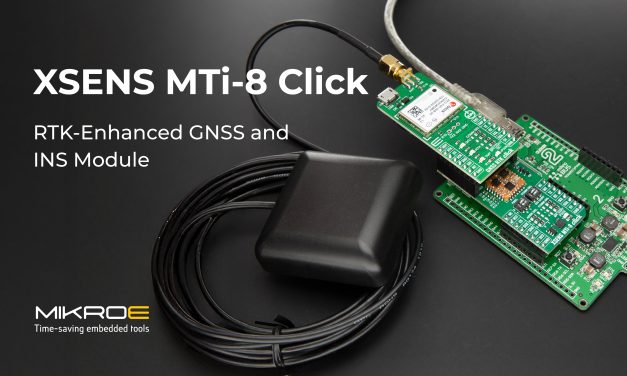 XSENS MTi-8 Click provides RTK-enhanced GNSS and INS solution